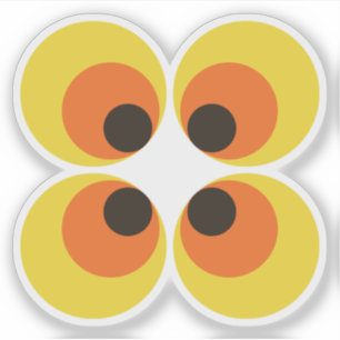 70er Wallpaper Aufkleber