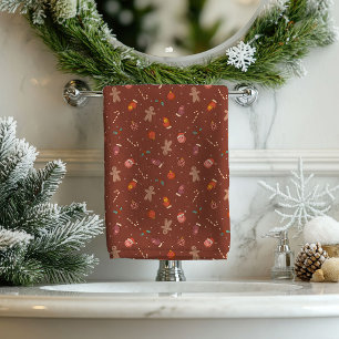 70er Weihnachtshandtücher Frieden Liebe Pastell Ko Badhandtuch Set