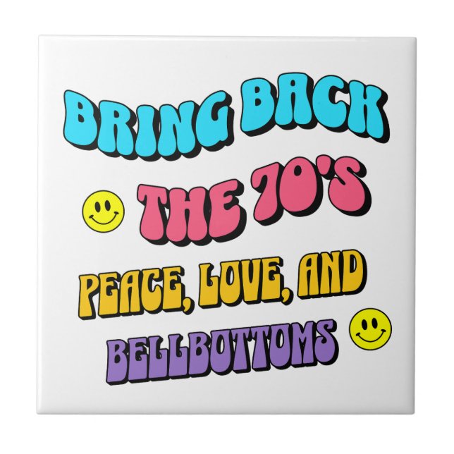 70er zurückbringen fliese (Vorderseite)