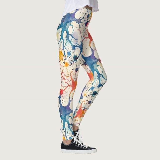 70s 60s Psychedelic Hippy Retro Hip Leggings (Rechts)