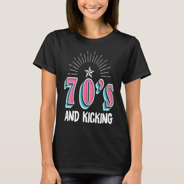 70s and kicking party outfit  for 70s T-Shirt (Vorderseite)