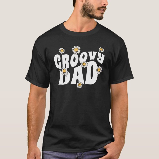 70s Boho Design Groovy Dad T-Shirt (Vorderseite)