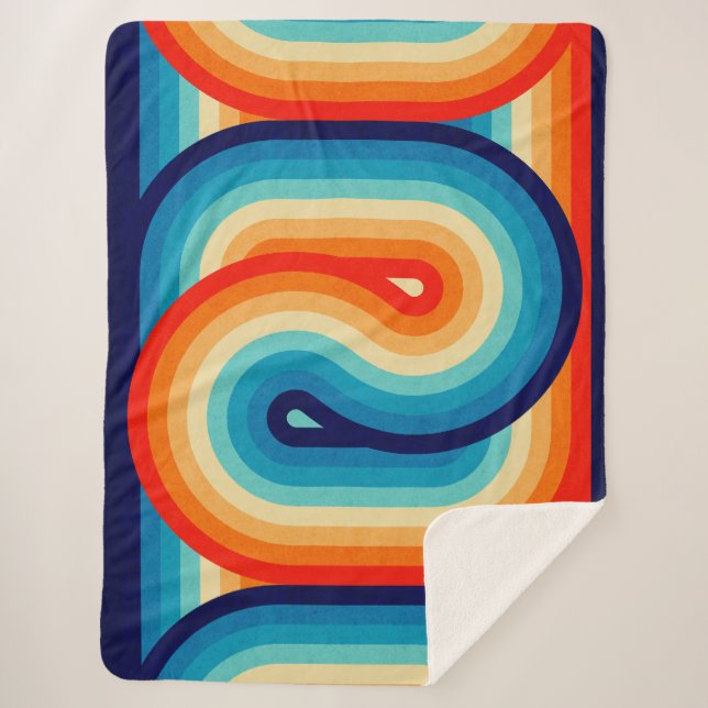 70s Double Wave Sherpadecke (Vorderseite)