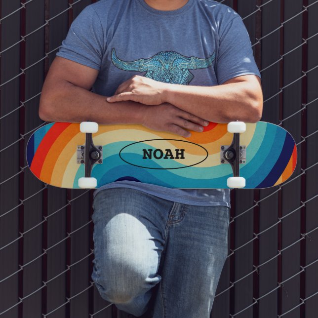 70s Double Wave Skateboard (Außenbereich 3)