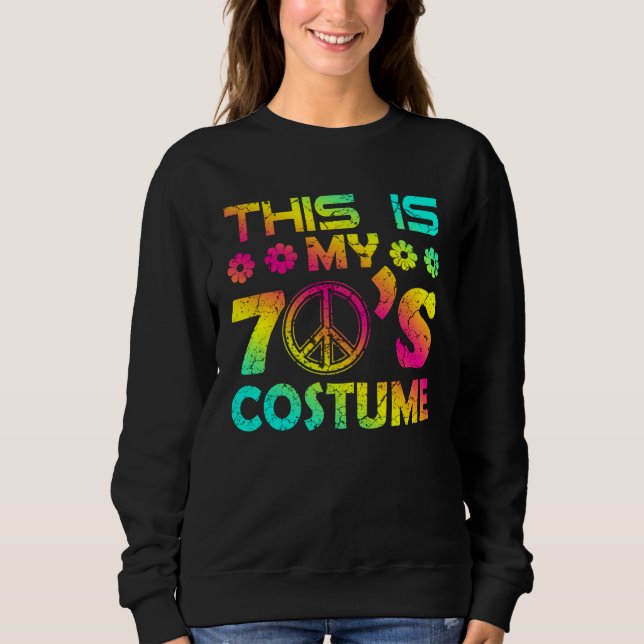 70s Halloween Costume 1970s Seven Music Disco Sweatshirt (Vorderseite)