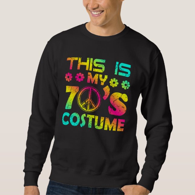 70s Halloween Costume 1970s Seven Music Disco Sweatshirt (Vorderseite)