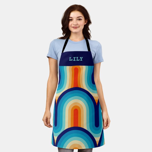 70s Rainbow Curves Schürze (Getragen)