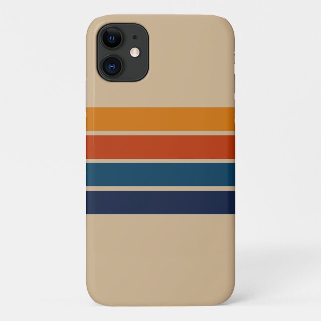 70s Retro iPhone 11 Case (Rückseite)
