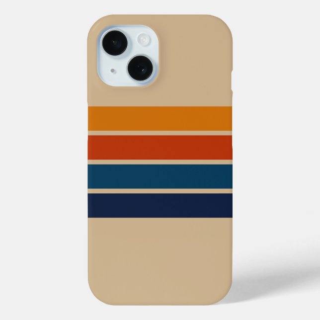 70s Retro iPhone 15 Case (Rückseite)