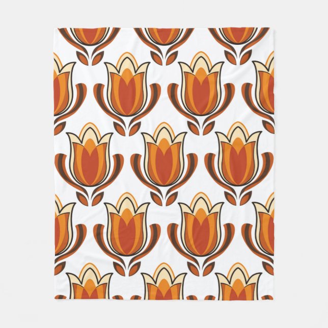 70's retro pattern material illustration70s,1970,p fleecedecke (Vorderseite)