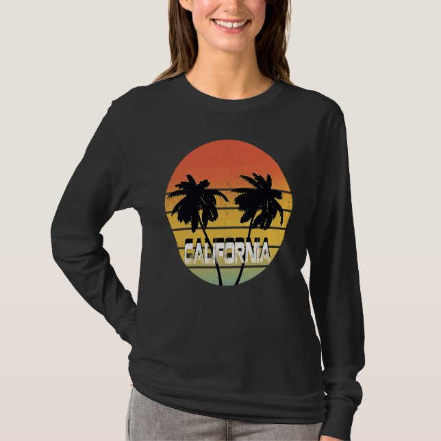 70's Retro Sunset Vintage California T-Shirt (Vorderseite)