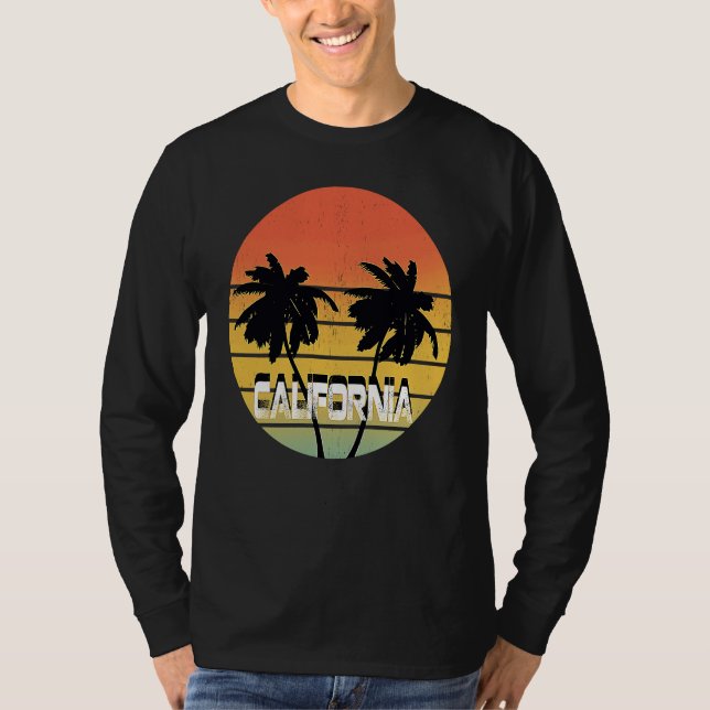 70's Retro Sunset Vintage California T-Shirt (Vorderseite)