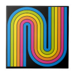 70s Retro Vintage Style Geometric Design Fliese<br><div class="desc">Colorful 1970s Style Retro Vintage Geometric Design.</div>