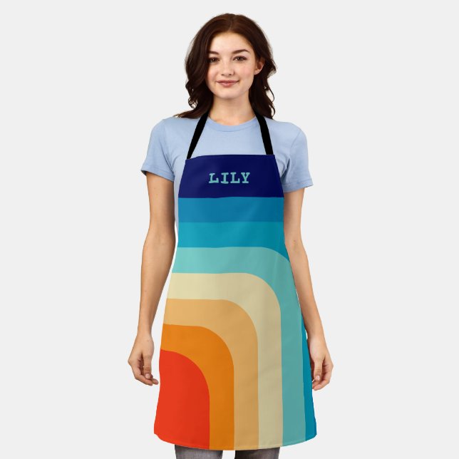 70s Square Rainbow Schürze (Getragen)