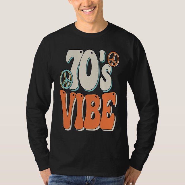 70s Vibe 70s Costume Groovy Peace Hippie 70's Them T-Shirt (Vorderseite)