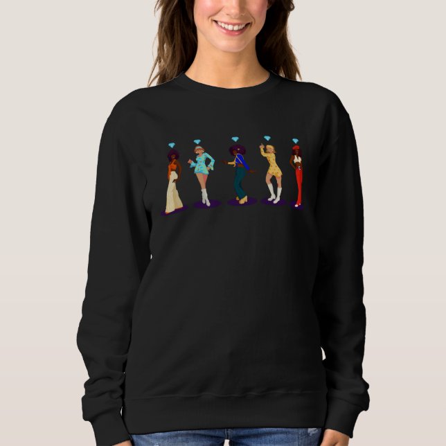 70s women characters sweatshirt (Vorderseite)