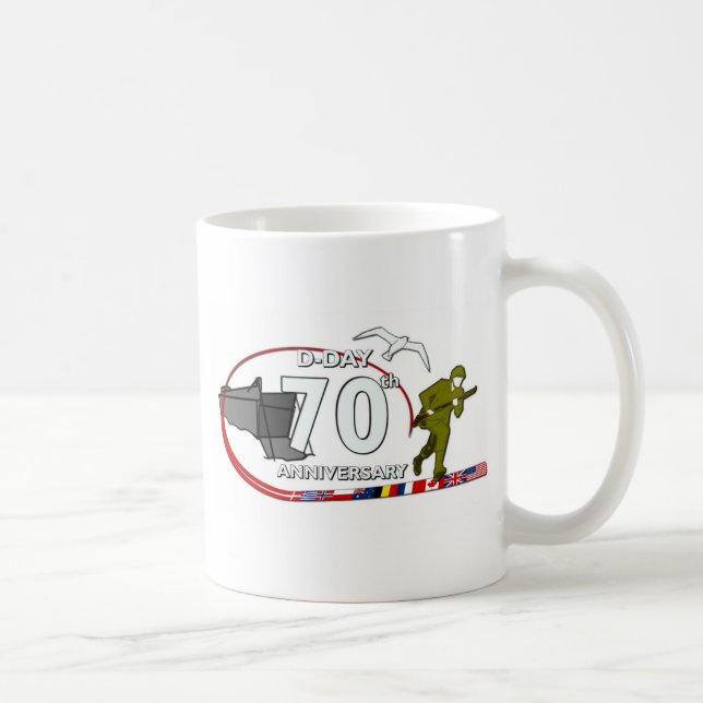 70t Uhr D-Day anniversary Tasse (Rechts)
