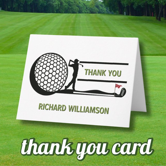 70TH (ANY YEAR) BIRTHDAY PARTY GOLFER  DANKESKARTE (Von Creator hochgeladen)