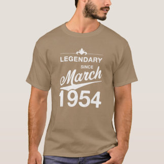 70th Birthday 70 Year Old Born March 1954 Gift fam T-Shirt