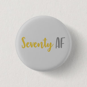 70th Birthday Gift Button