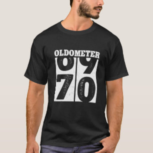 70th Birthday Ohrs Oldometer 69-70 Men Women Funn T-Shirt