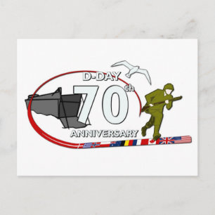 70th D-Day anniversary Postkarte