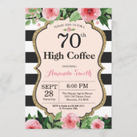 70th High Coffee Women. Blanc