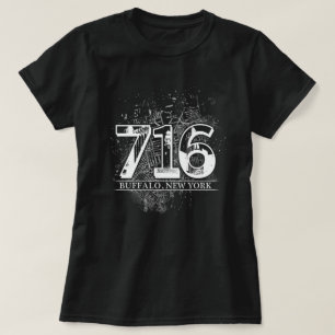 716 Büffel-New- YorkKunstwerk durch Renee Biggie T-Shirt