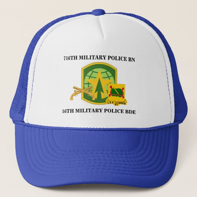716TH MILITÄRPOLIZEI-BATAILLON-HUT TRUCKERKAPPE (Vorderseite)