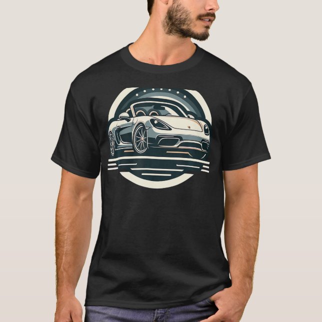 718 Boxster-Sportwagen T-Shirt (Vorderseite)
