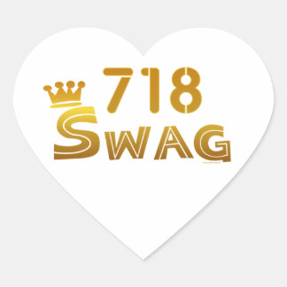 718 New York Swag Herz-Aufkleber