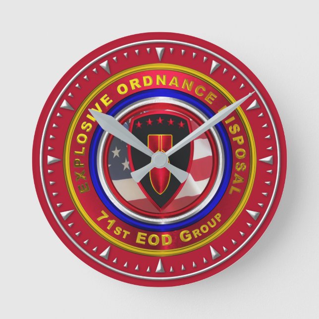 71. EOD-GRUPPE RUNDE WANDUHR (Vorderseite)