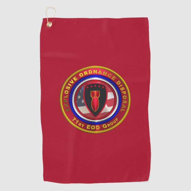 71. Explosive Ordnance Disposal Group Golfhandtuch (Vorderseite)