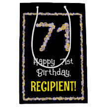 71. Geburtstag: Blumennummer, Individuelle Name, B