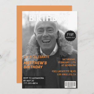 71. Geburtstag der Zeitschrift Schwarz/Weiß Einladung