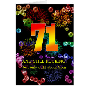 71. Geburtstag noch rocken