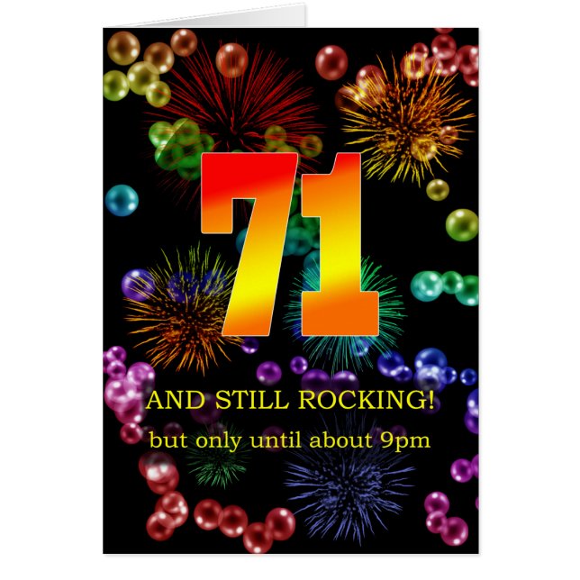 71. Geburtstag noch rocken (Vorne)