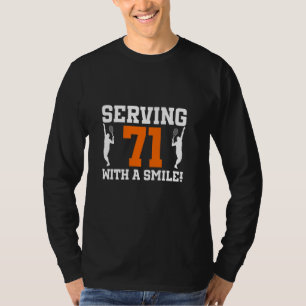 71. Geburtstag Tennis 71 Jahre Alter Tennisspieler T-Shirt