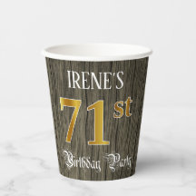 71. Geburtstagsparty - Imitate Gold & Imitate Wood