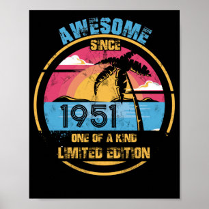 71 Jahre alt Großartig seit 1951 71. Geburtstag Poster