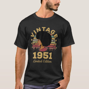 71 Jahre Alte Geschenke Vintag 1951 Limited Editio T-Shirt