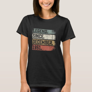 71 Jahre alte Legende seit Dezember 1951 71. Gebur T-Shirt