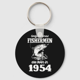 71 Jahre alter Fischfang Fischer 1954 71. Fischfan Schlüsselanhänger