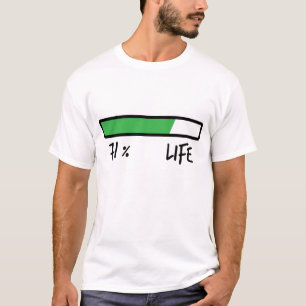 71 % LIFE Witzig 50-71 Jähriges Shirt 71 Geburtsta