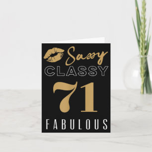 71 - Sy Cly Fabulous _ Zitat einer 71-jährigen Fra Karte