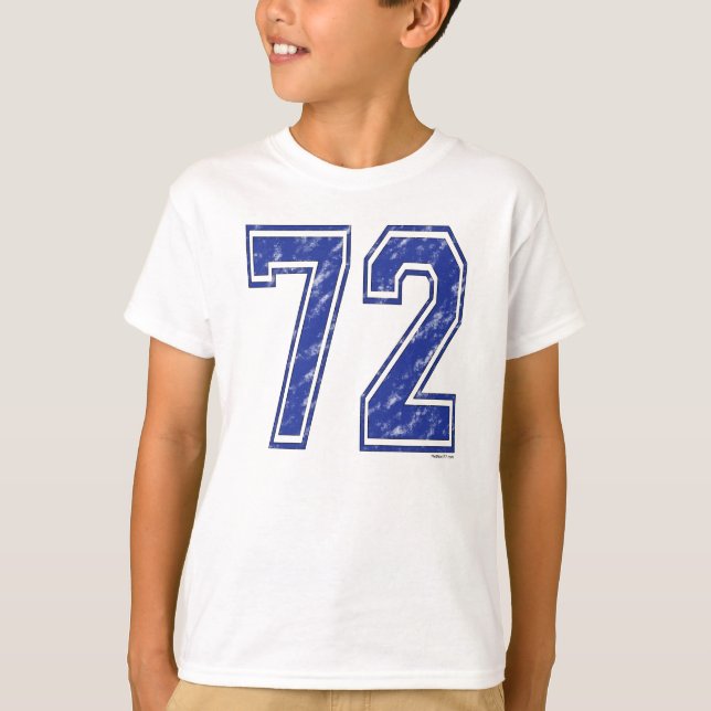 72 Custom Jersey T-Shirt (Vorderseite)