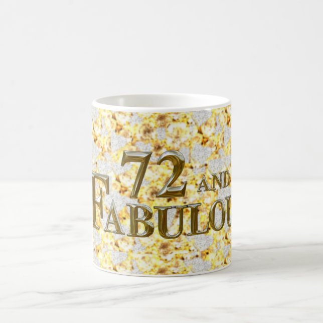 72. Geburtstag  Kaffeetasse (Mittel)