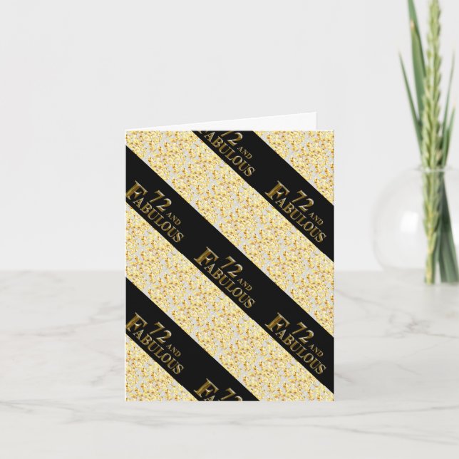 72. Geburtstag Karte (Vorderseite)