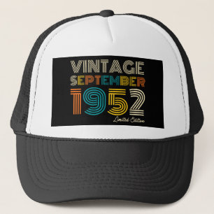 72. Geburtstag Vintage September 1972 Limitierte A Truckerkappe