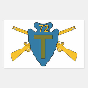 72. Infanterie-Brigade-Kampfteam Rechteckiger Aufkleber
